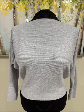 Women’s Nine West Light Gray Dolman Boatneck Sweater